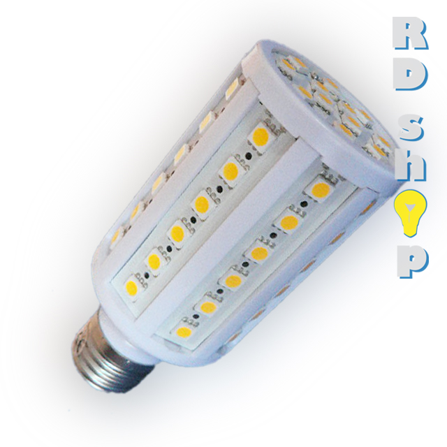 LED CORN E27 230V 15W studená bílá